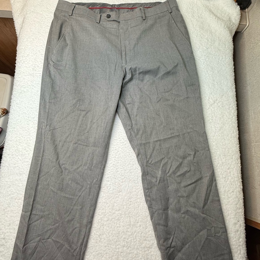 Alfani Men's Slim Fit Grey Dressing Pants 36x29 Business Casual Formal Preppy‎